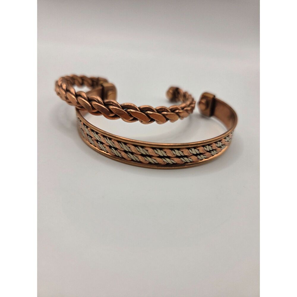 1740. Set of Two Copper Magnetic Arthritis Bracelets